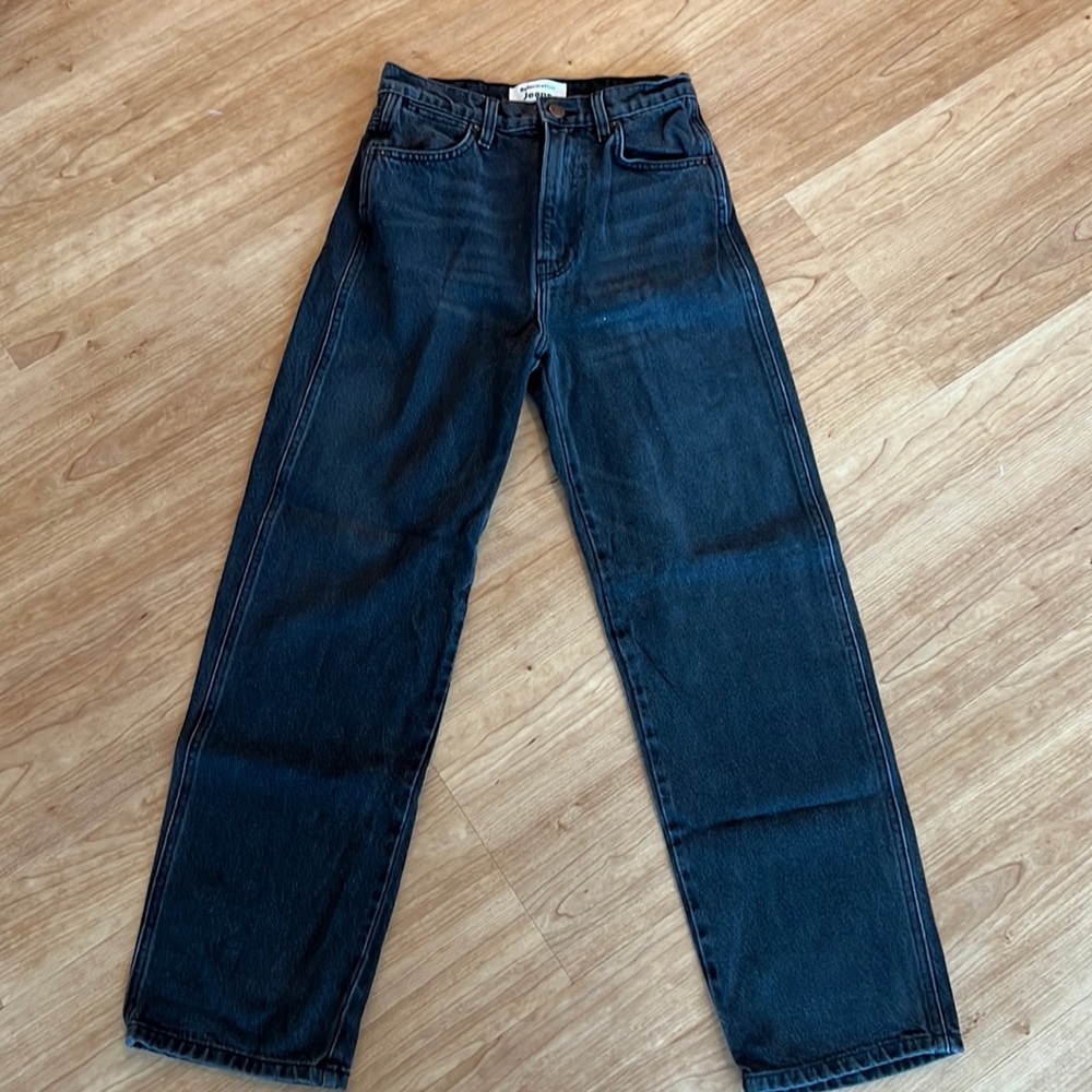 Reformation Cowboy Jean in Black size 25